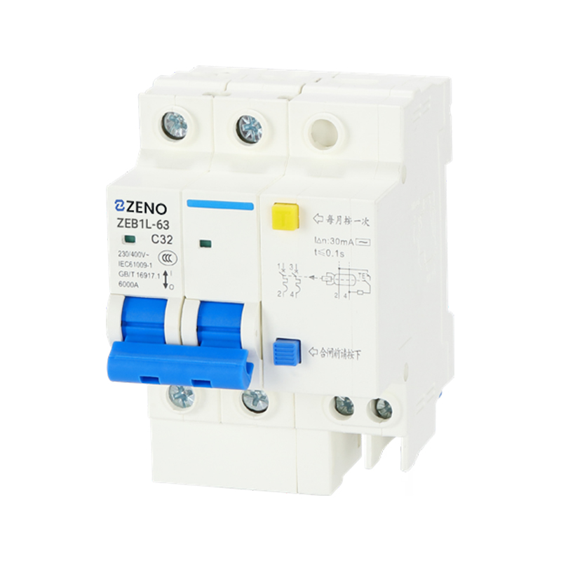 Миниатюрный автоматический выключатель дифференциального тока ZEB1L-63 (2)